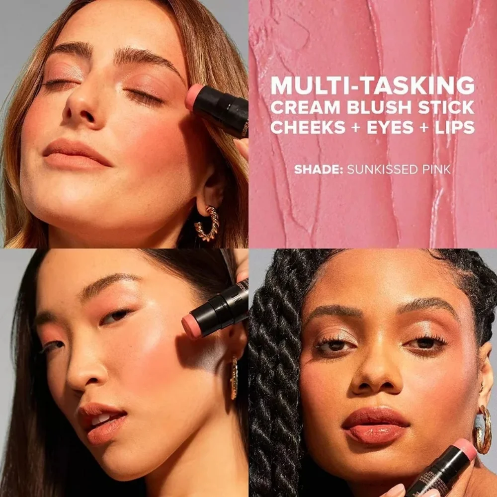 NUDESTIX Nudies Cream Blush Stick - Sunkissed Pink (Cool Pink)